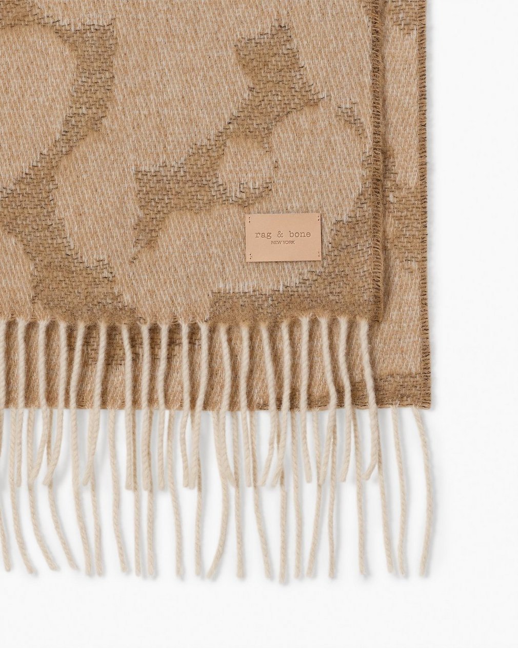Piper Leopard-Print Scarf Sand Multi - Image 3