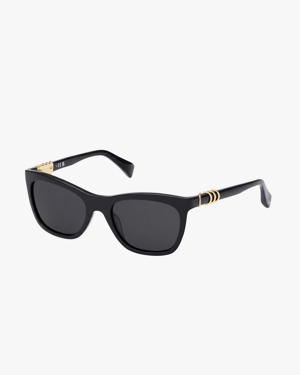 Renee Square Sunglasses Black Blue - Image 4