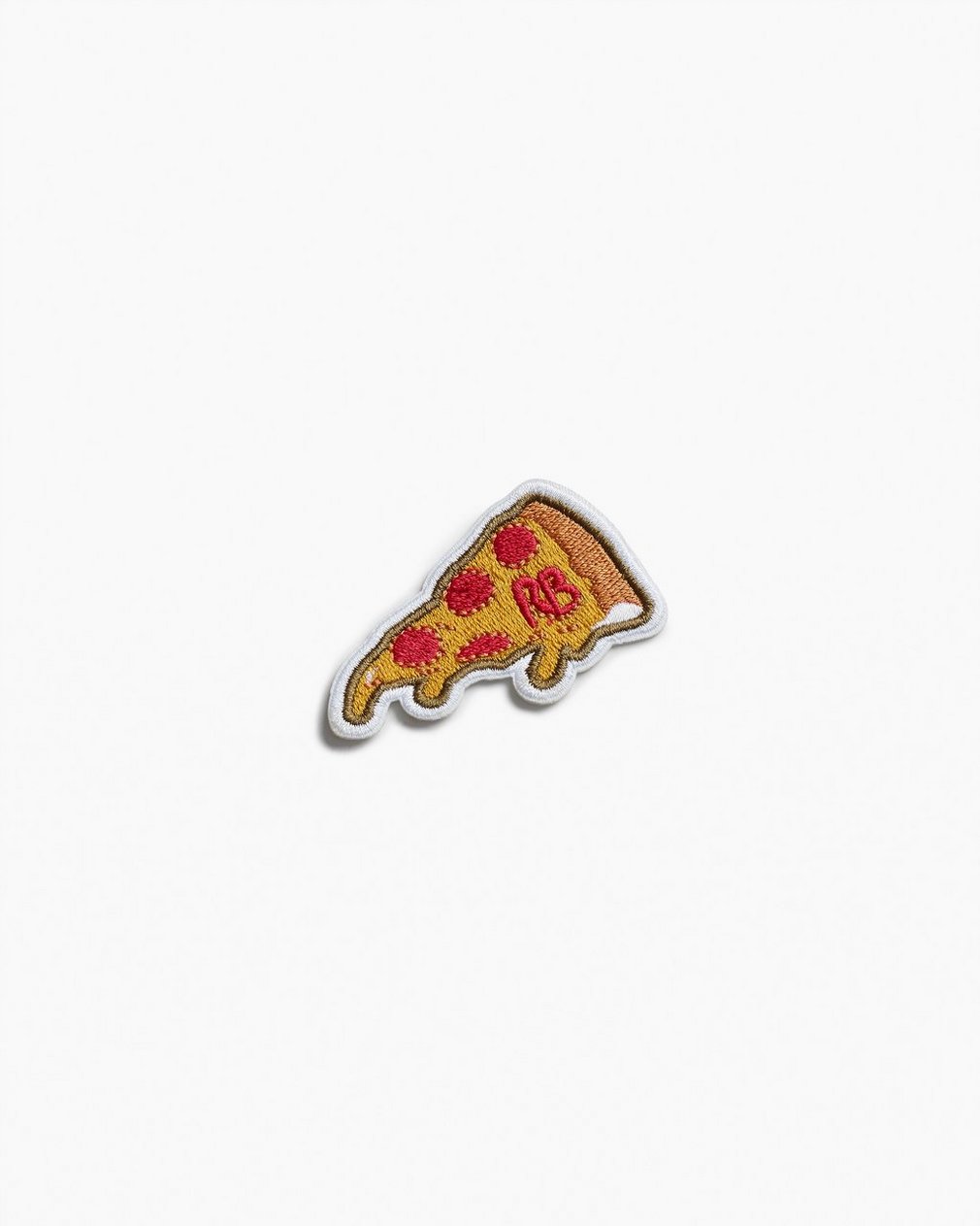 rb Embroidered Patch Rb Melting Pizza
