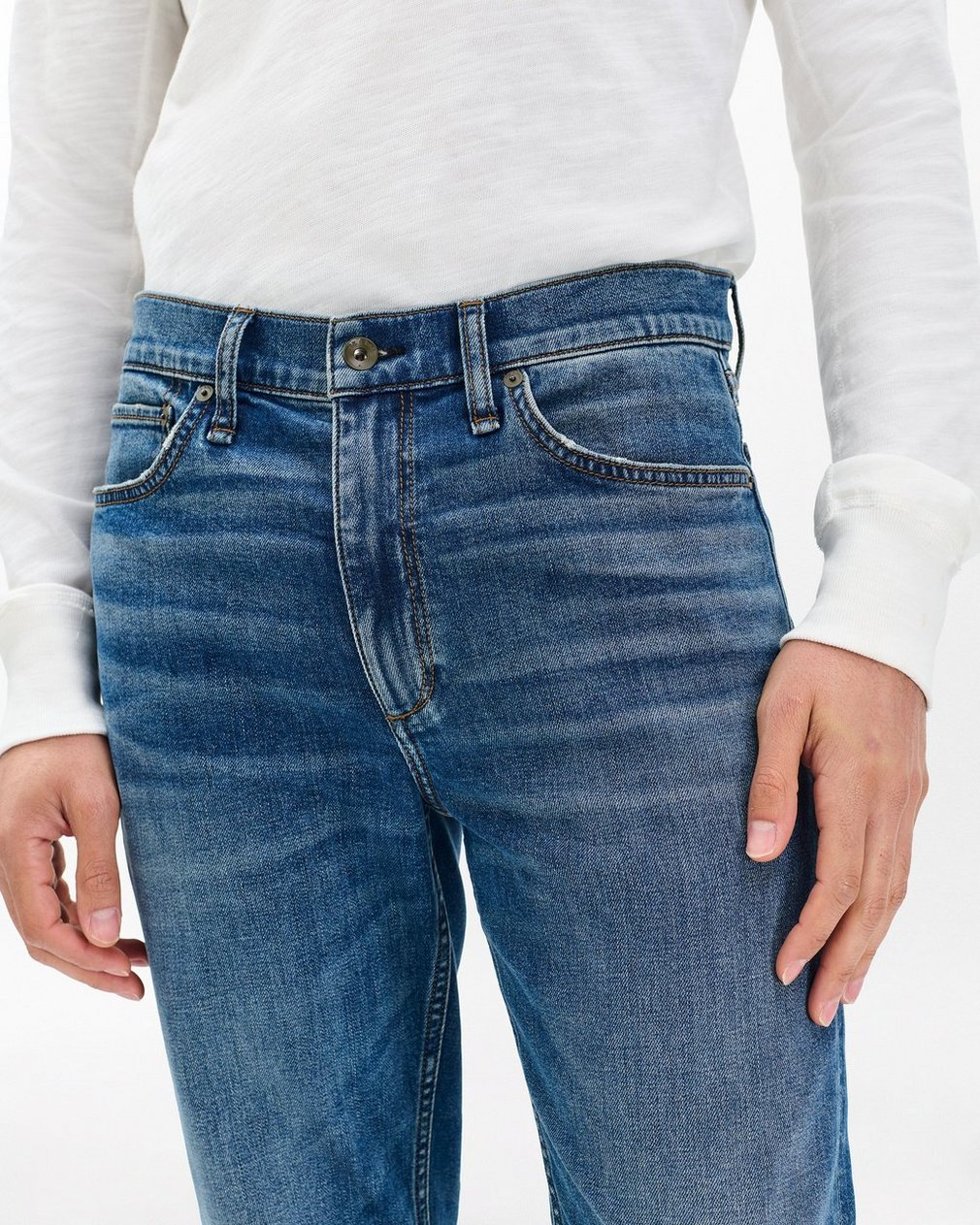 Fit 2 Jared: Slim Fit Medium Indigo Authentic Stretch Jean - Image 5