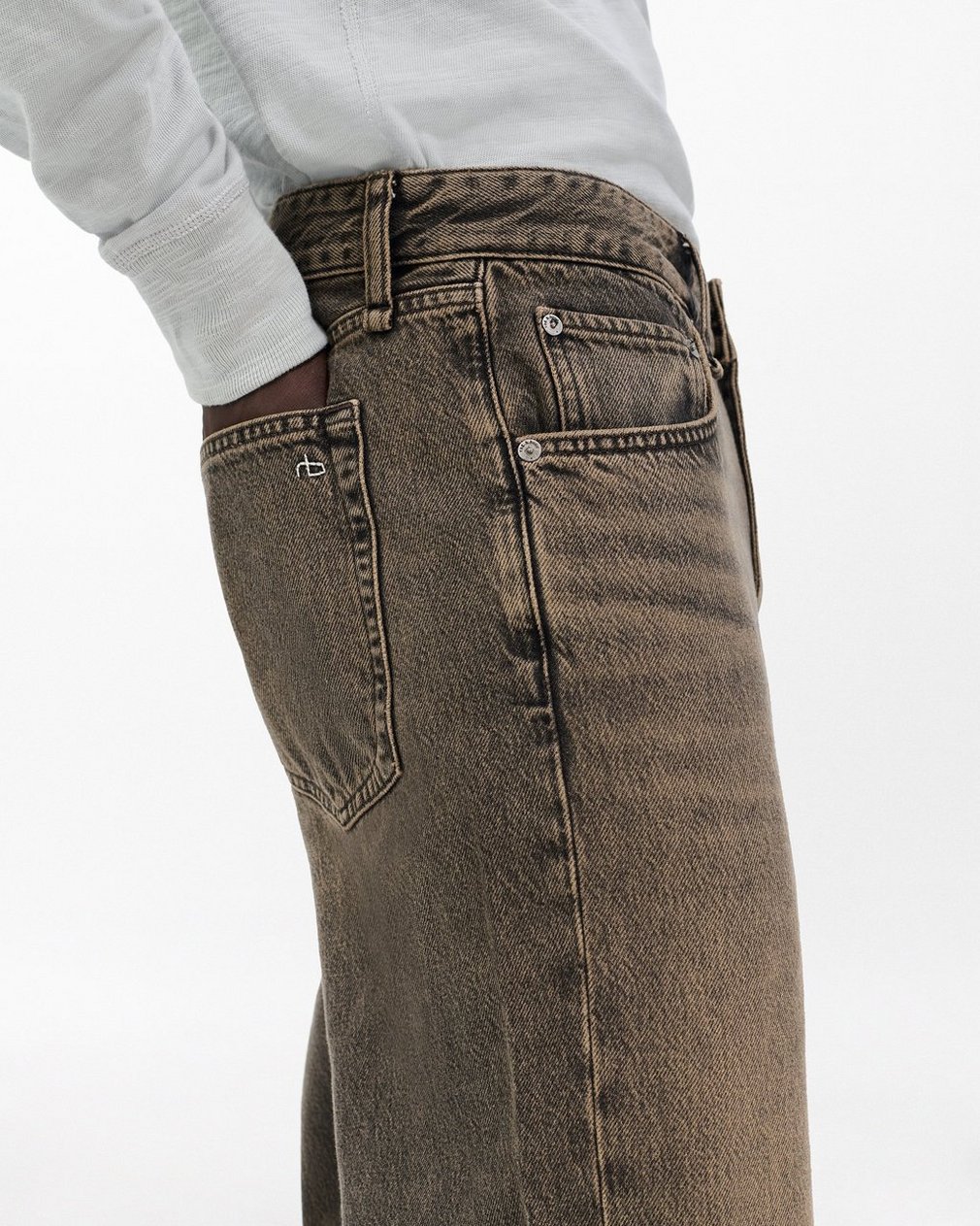 Fit 4 Straight Jeans Jade Grey - Image 5