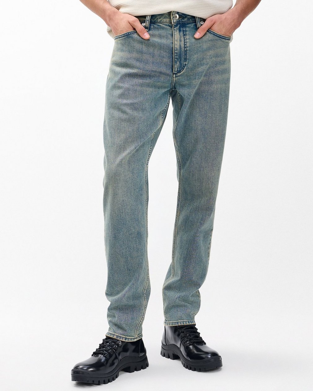 Fit 3 Athletic Jeans Sepia Blue - Image 4