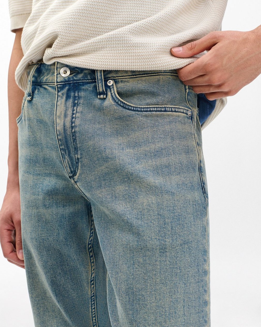 Fit 3 Athletic Jeans Sepia Blue - Image 5