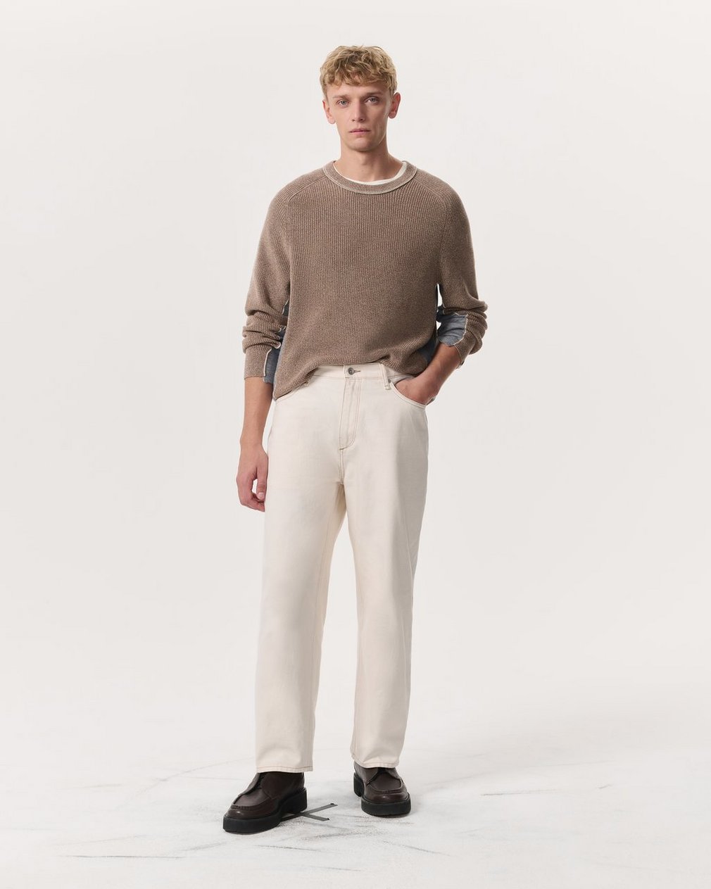rbBAGGY Fit Jeans Ecru