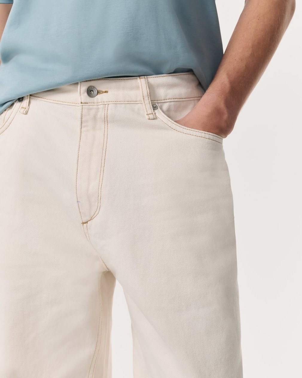 rbBAGGY Fit Jeans Ecru - Image 4
