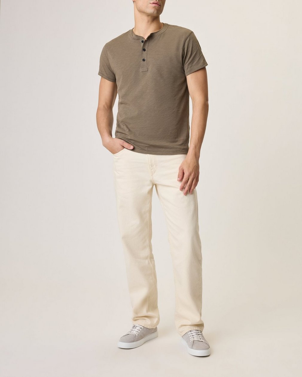 rb 4 Straight Fit Jeans Ecru