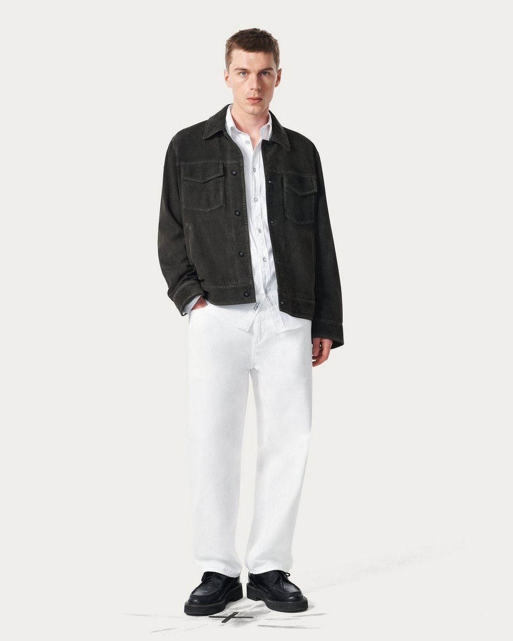 rbBAGGY Fit Jeans White