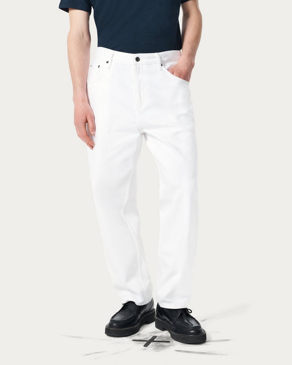 rbBAGGY Fit Jeans White - Image 3