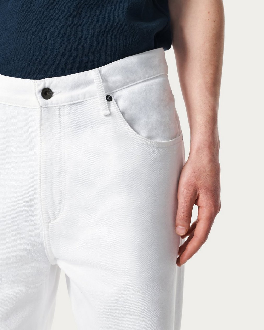 rbBAGGY Fit Jeans White - Image 4