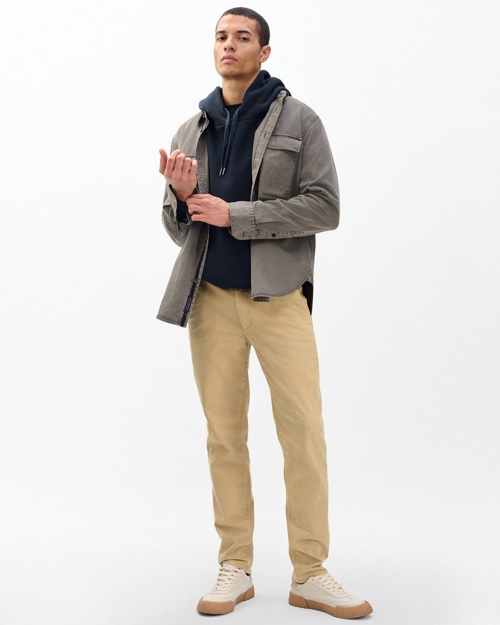 Fit 2 Stretch Twill Chinos Khaki - Image 3