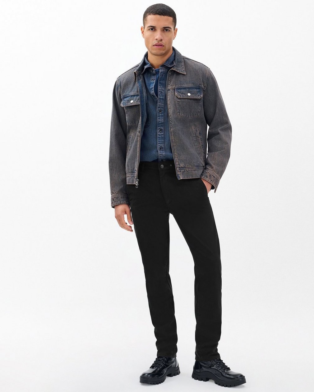Fit 3 Athletic Chinos Jet Black