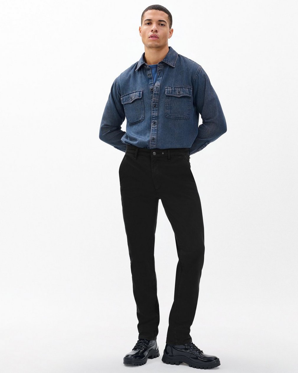 Fit 3 Athletic Chinos Jet Black - Image 2