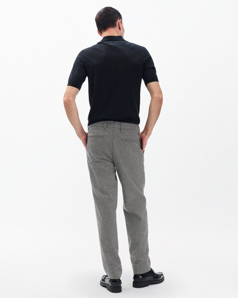 Evan British Plaid Wool Trousers Brown Plaid - Image 6