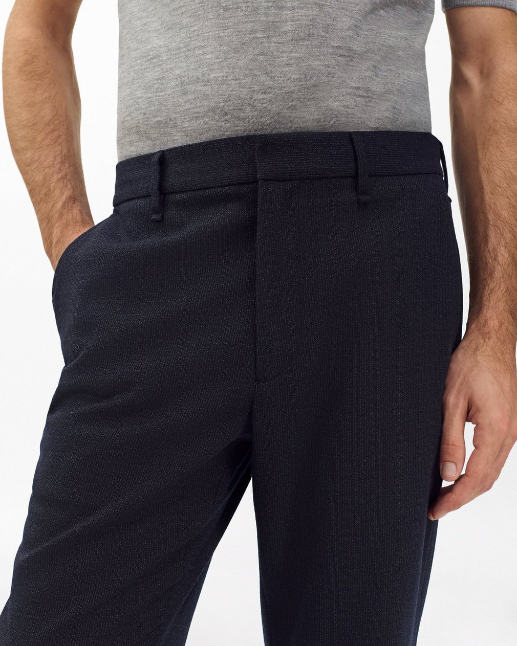 Evan Italian Wool Trousers Navy - Image 4