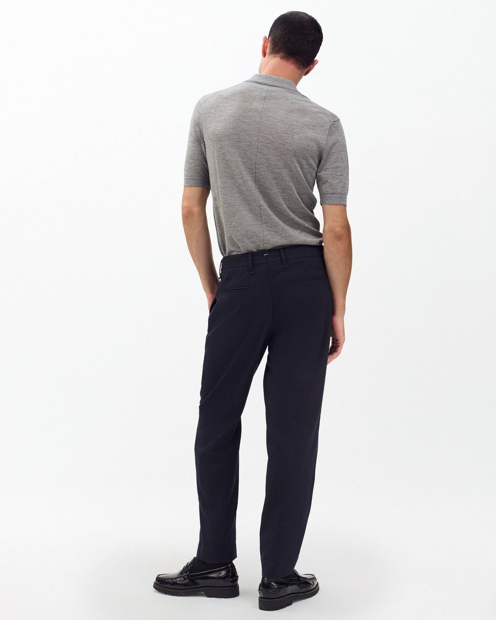 Evan Italian Wool Trousers Navy - Image 5