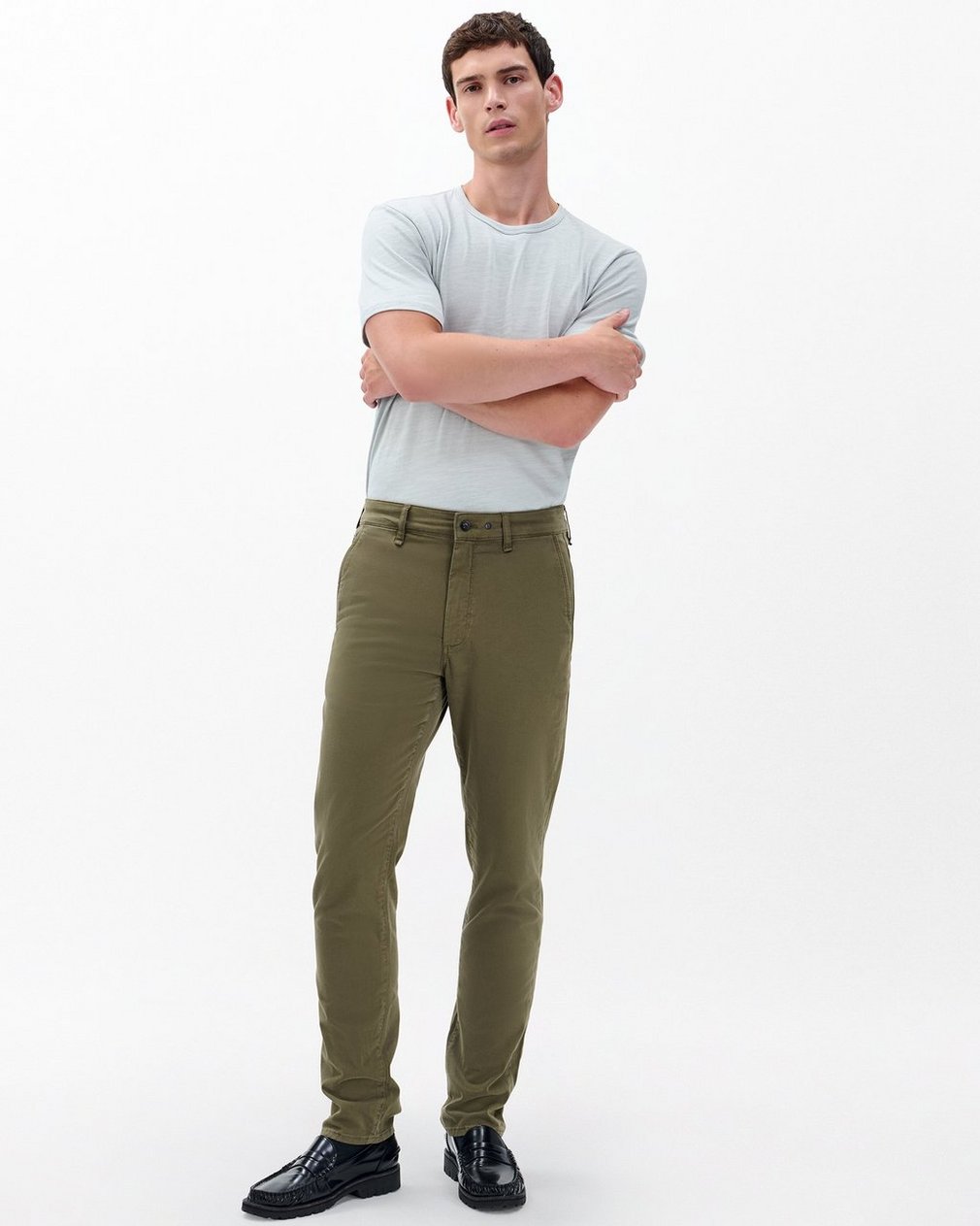 Fit 2 Slim Chinos Dark Green - Image 3