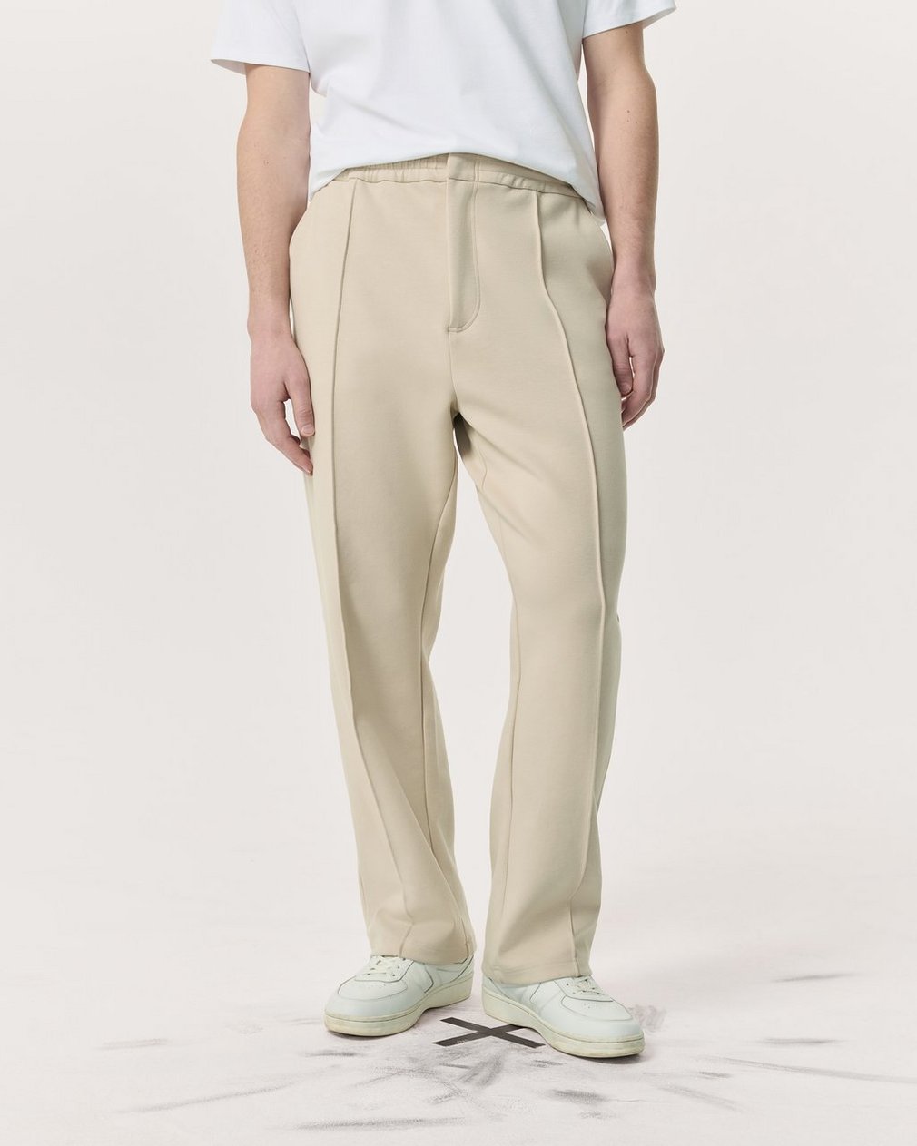 Tech Ponte Sweatpants Aged Taupe - Image 3