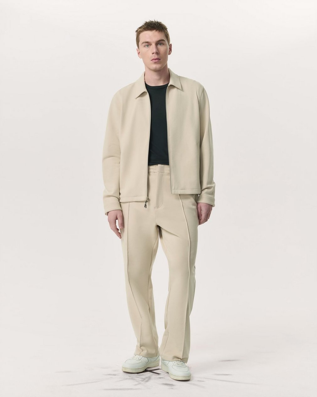 Tech Ponte Sweatpants Aged Taupe - Image 7