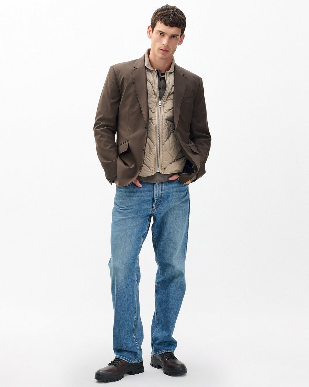 Dane Quilted Vest Wolf Grey - Image 3