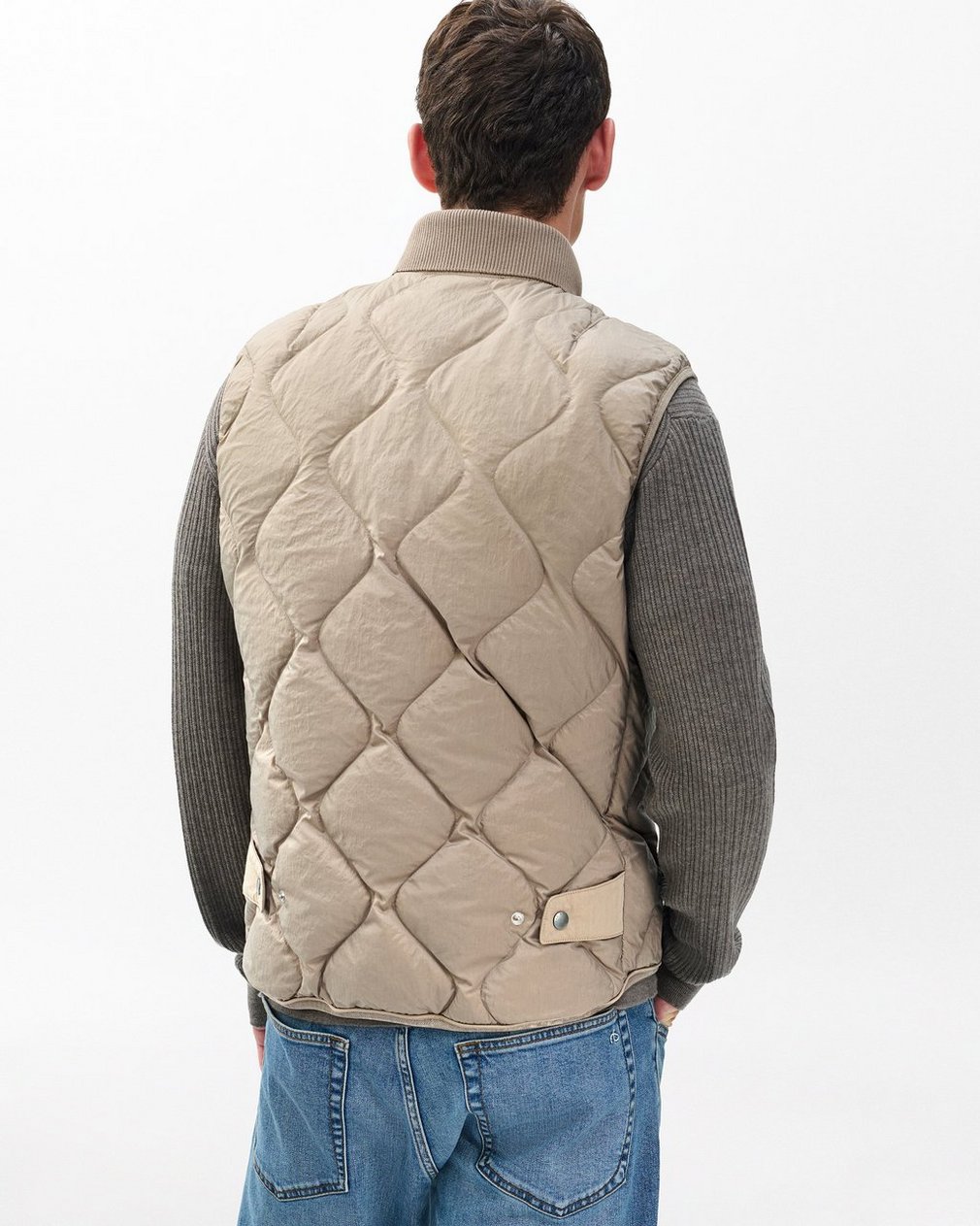 Dane Quilted Vest Wolf Grey - Image 6