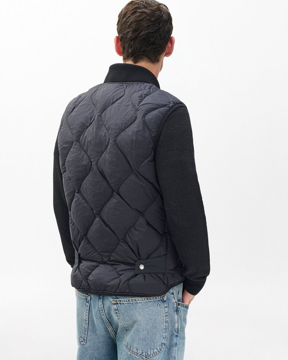 Dane Quilted Vest Black - Image 5