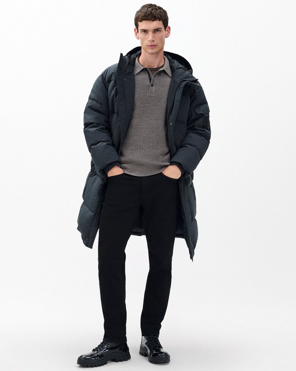 Victor Down Coat Black - Image 3