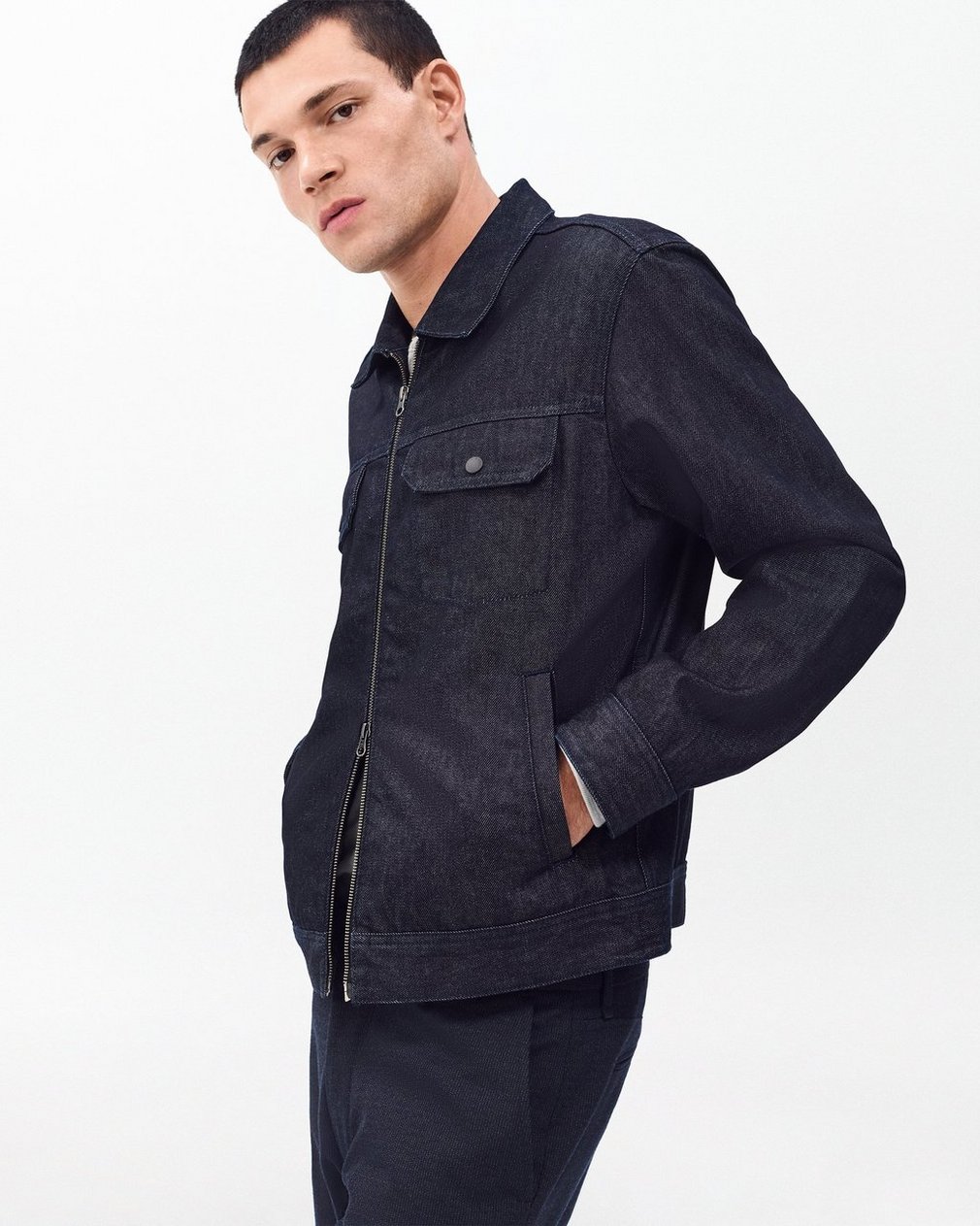 Beau Denim Trucker Jacket Resin Rinse - Image 3