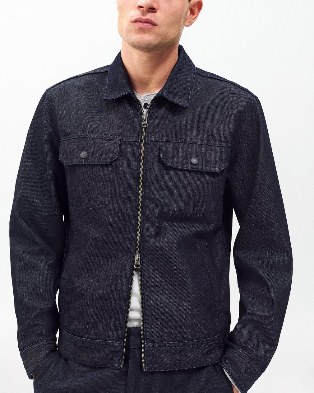 Beau Denim Trucker Jacket Resin Rinse - Image 4