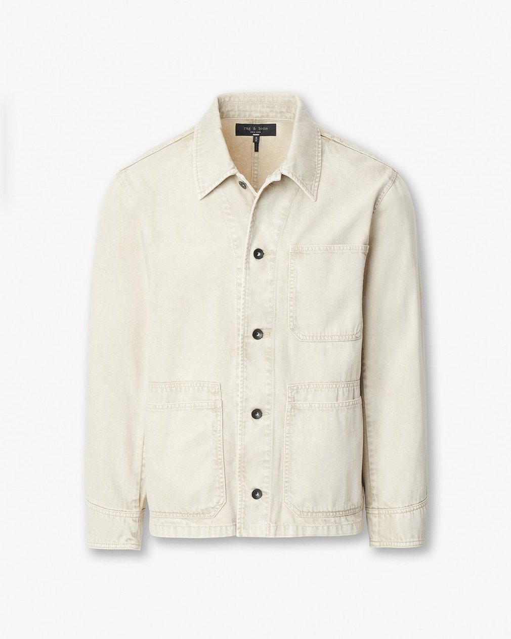 Tribeca Denim Chore Jacket Stone Beige - Image 2