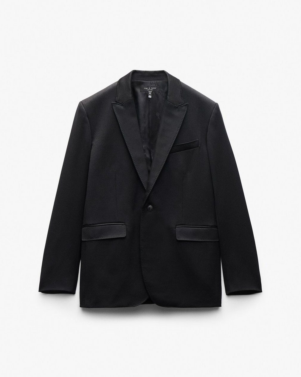 Butler British Wool Tuxedo Jacket Black - Image 2