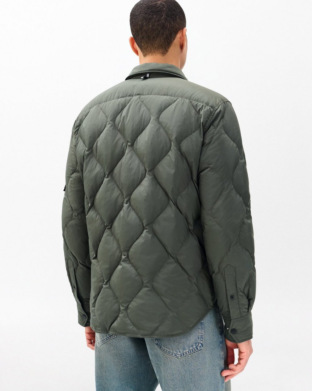 Dane Quilted Shirt Jacket Dark Shadow - Image 6