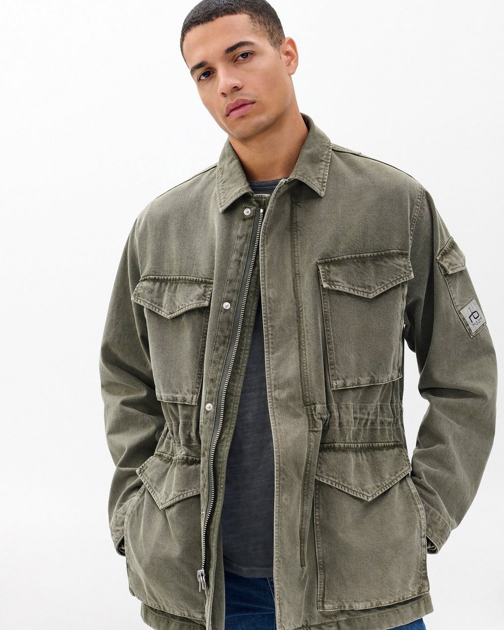 Denim Field Jacket Dark Shadow