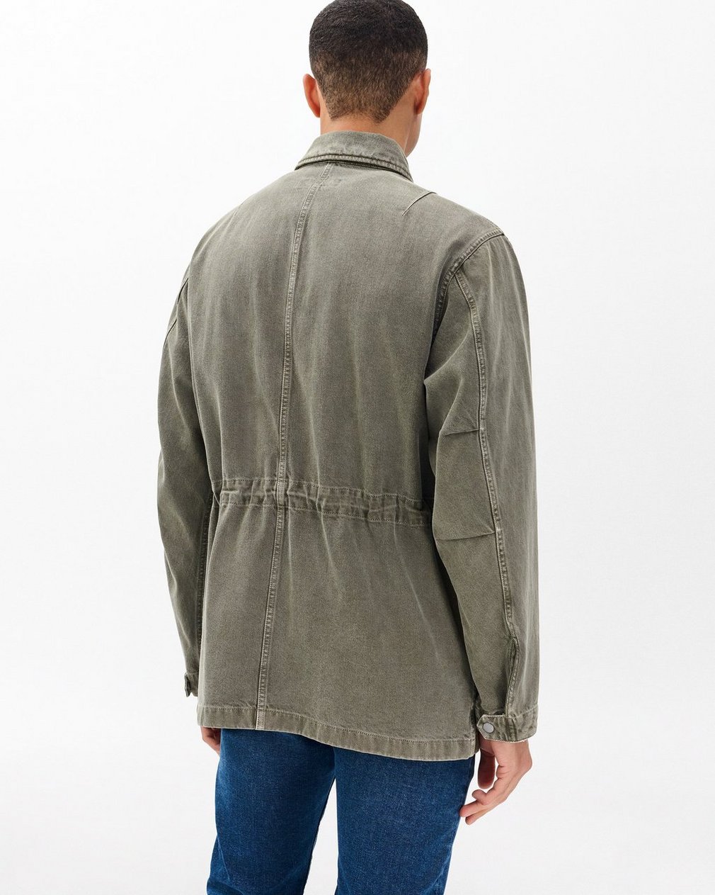 Denim Field Jacket Dark Shadow - Image 6