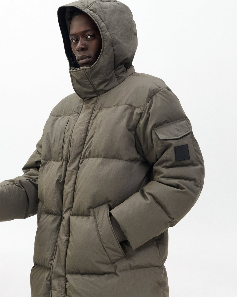 Victor Down Coat Dark Shadow - Image 4