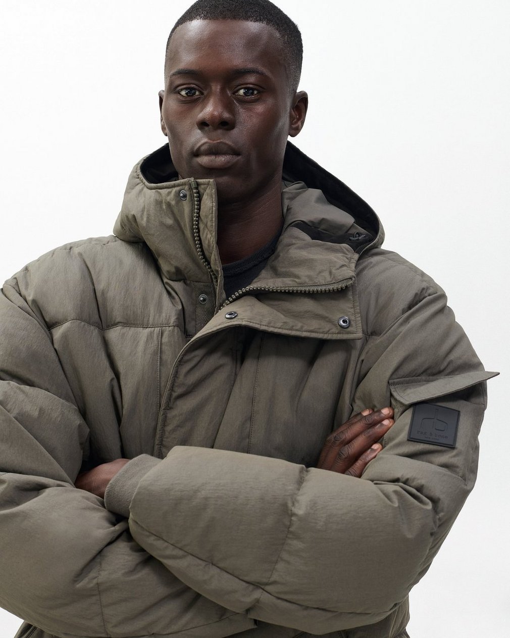 Victor Down Coat Dark Shadow - Image 5