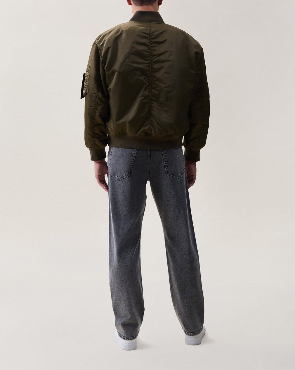Mason Bomber Jacket Olive - Image 2
