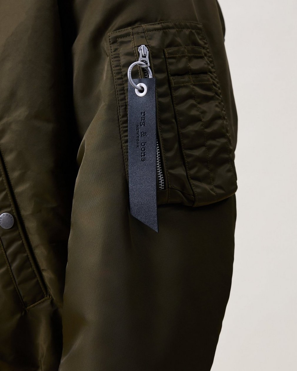 Mason Bomber Jacket Olive - Image 3