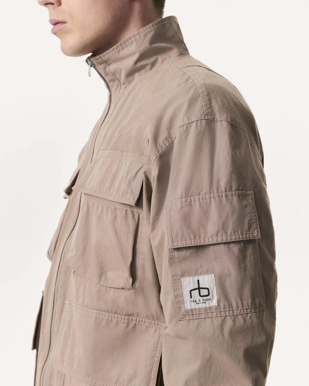 Ashland Cotton Utility Jacket Elephant Grey - Image 6