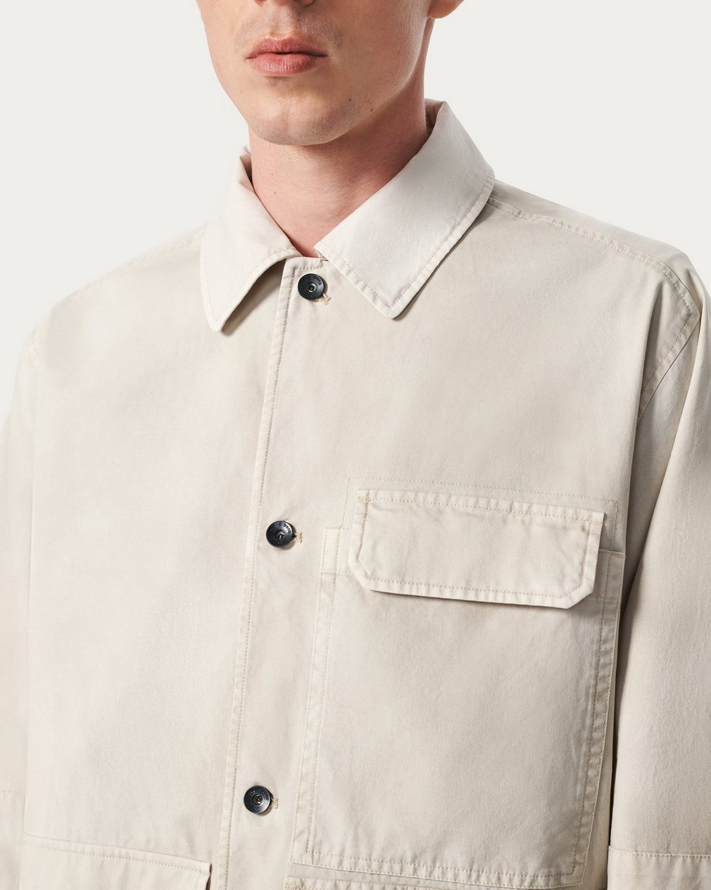 Strike Washed Canvas Jacket Chime Grey - Image 4
