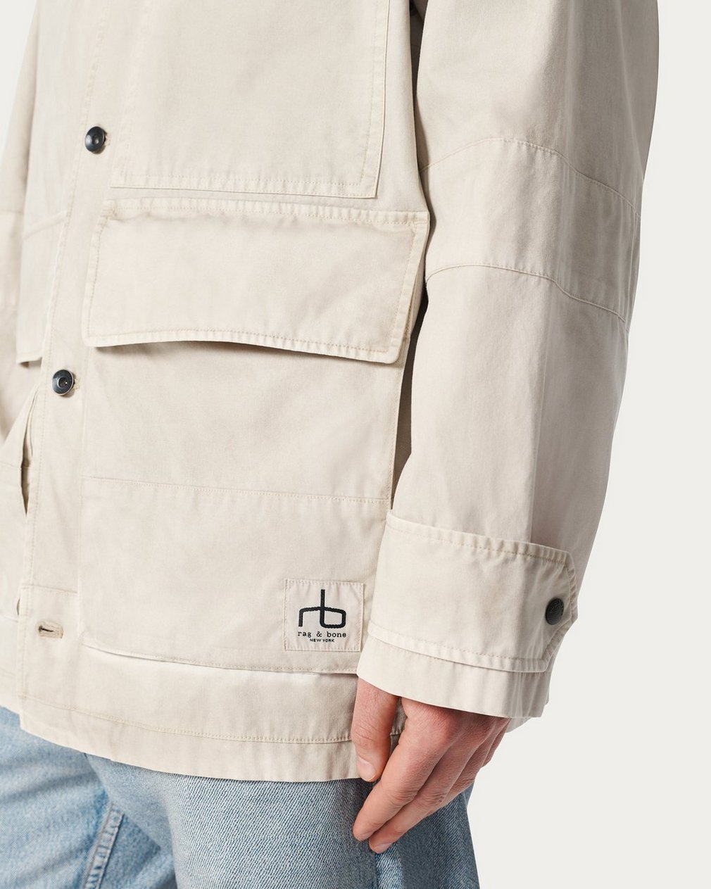 Strike Washed Canvas Jacket Chime Grey - Image 5