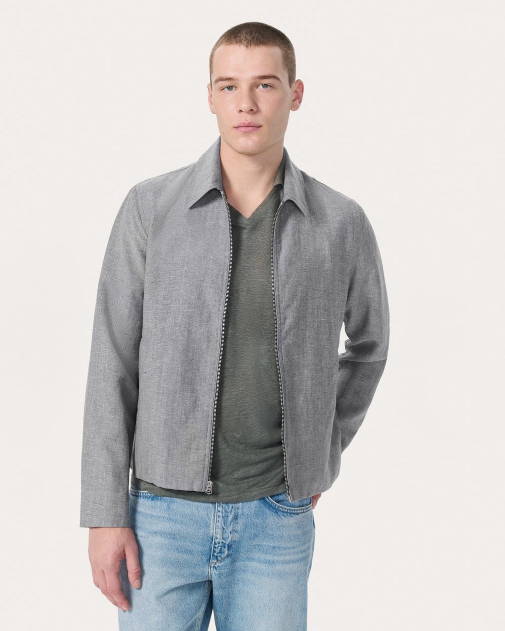 Melrose Wool-Blend Jacket Grey