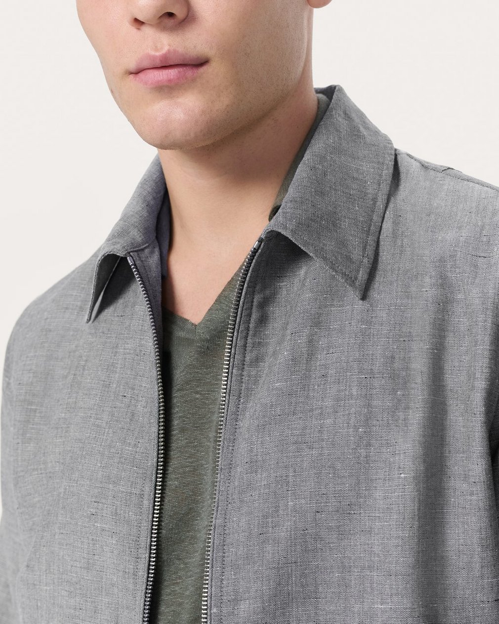 Melrose Wool-Blend Jacket Grey - Image 4