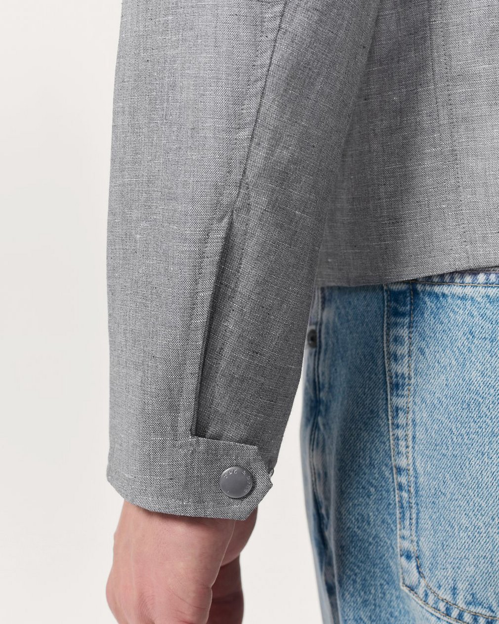 Melrose Wool-Blend Jacket Grey - Image 5