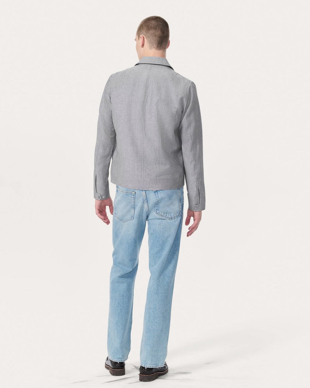 Melrose Wool-Blend Jacket Grey - Image 6