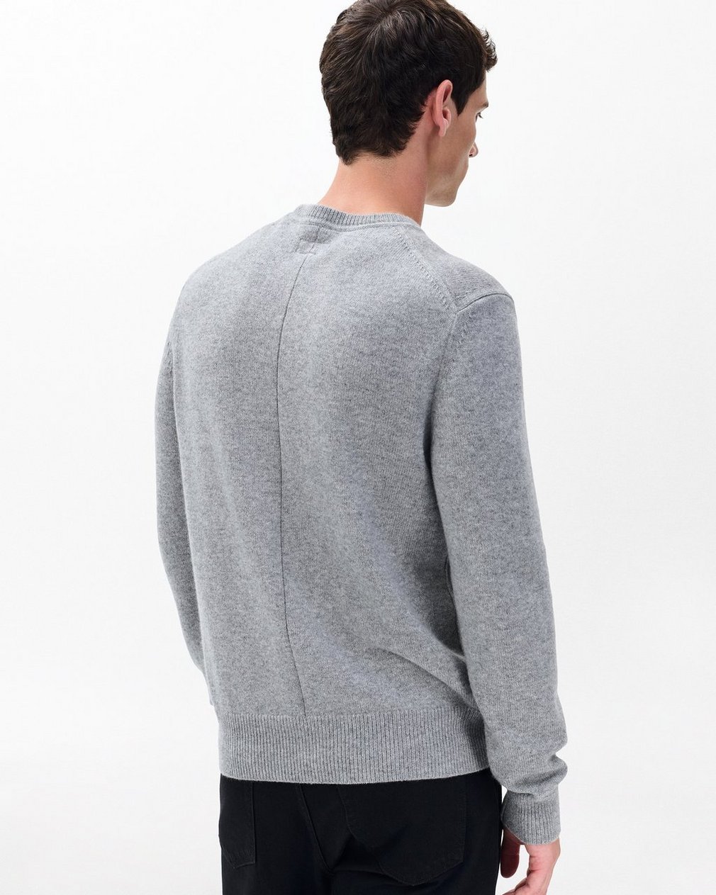 Declan Cashmere Sweater Grey - Image 5