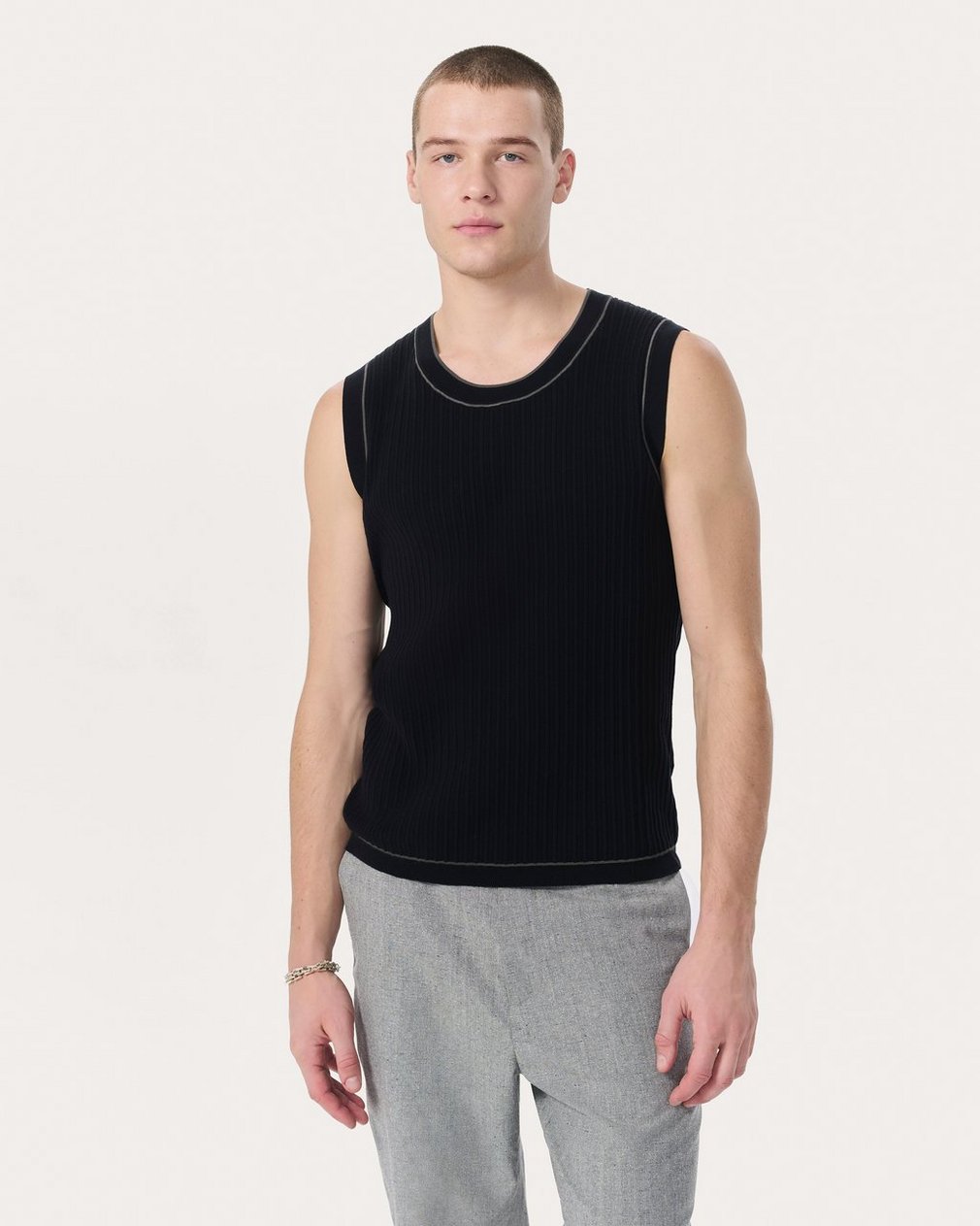 Sanford Knit Tank Top Black - Image 2