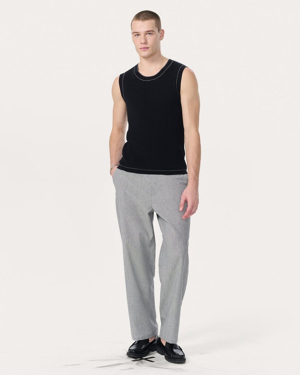 Sanford Knit Tank Top Black - Image 3