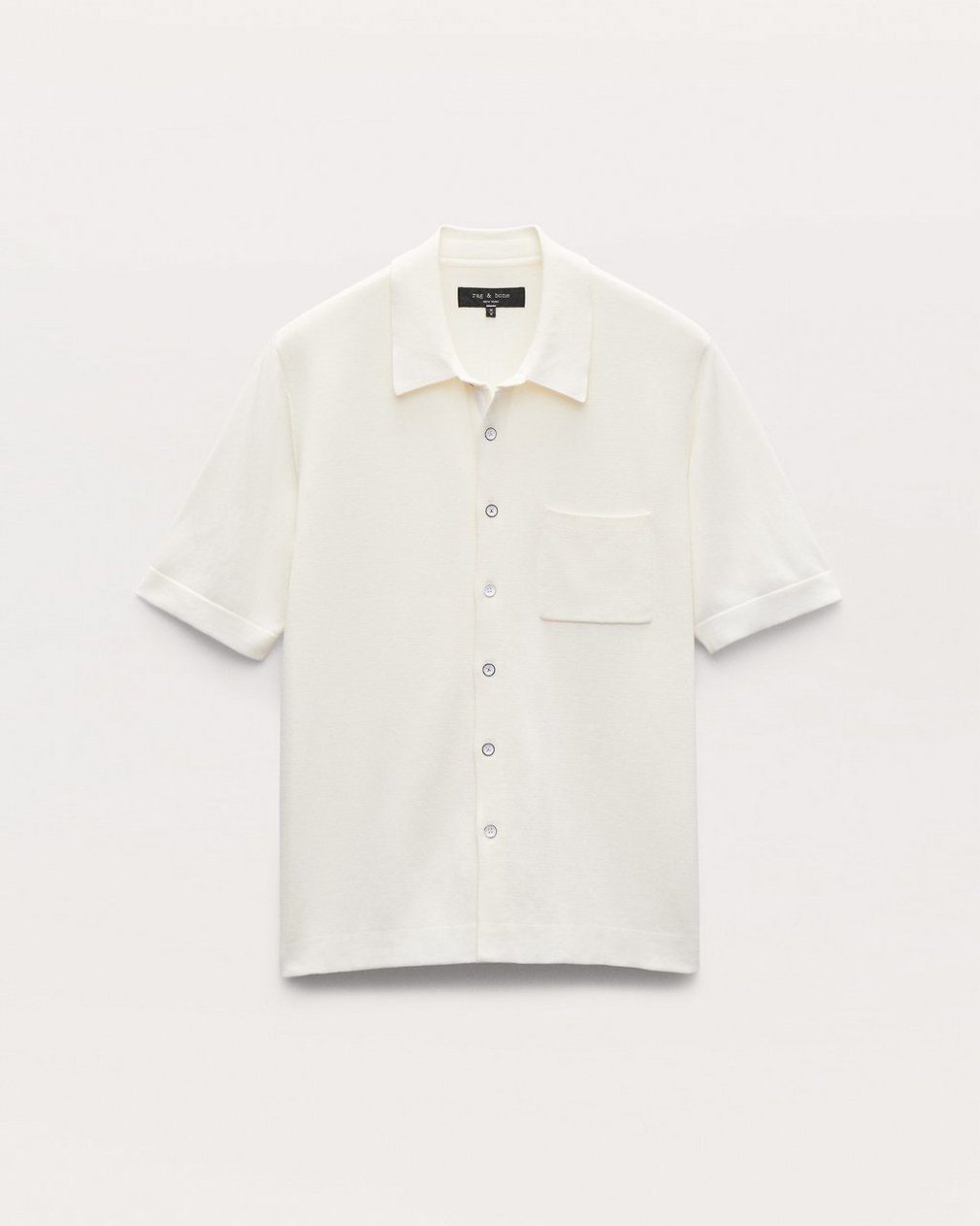 Dalton Knit Shirt White - Image 2