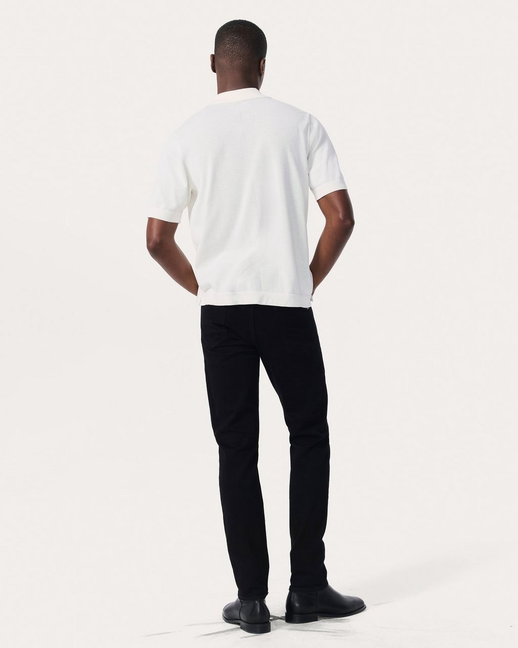 Dalton Knit Shirt White - Image 6