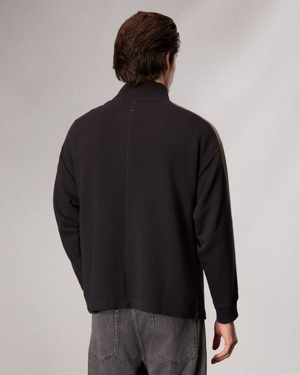 Mockneck Sweatshirt Black - Image 5